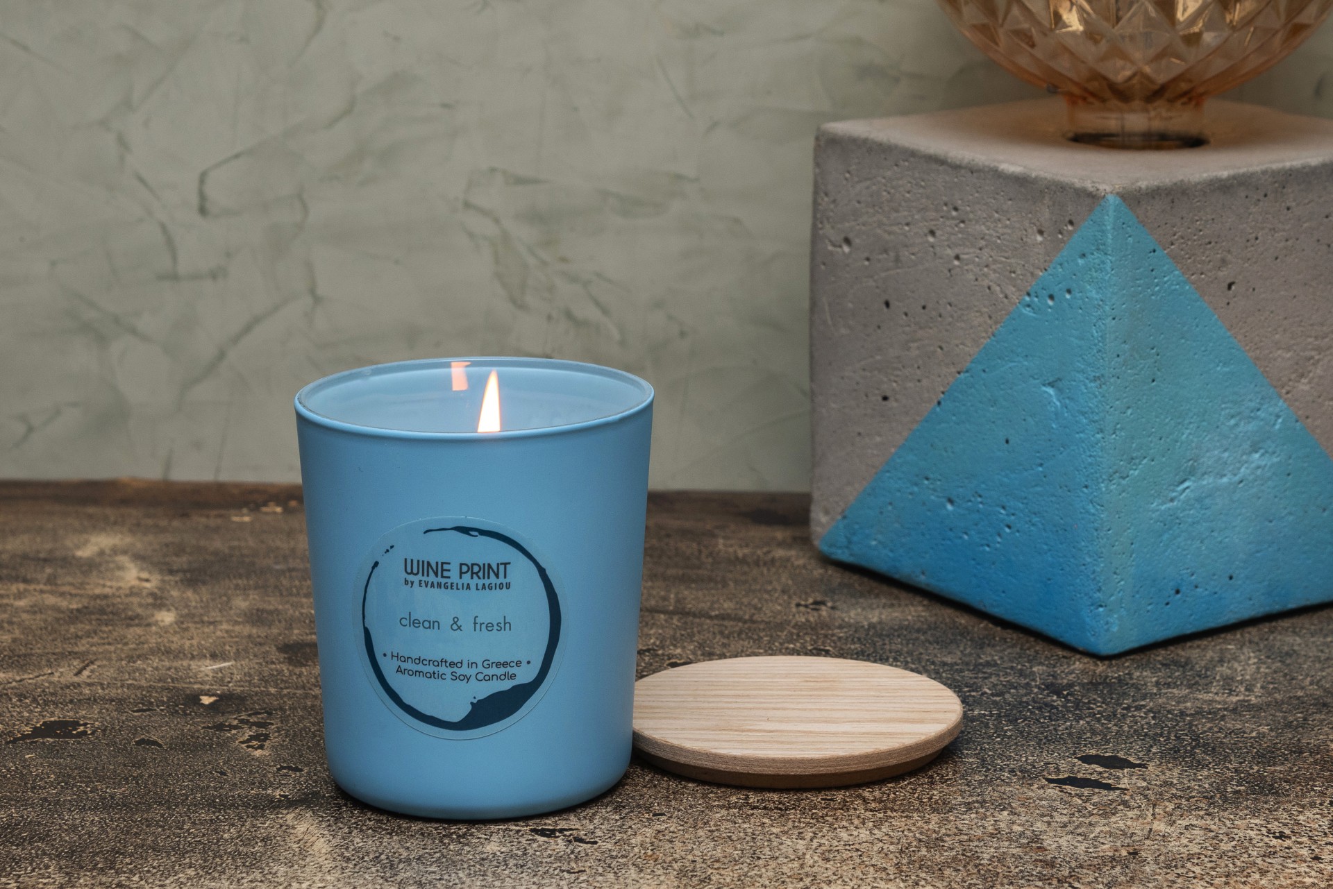 Clean and Fresh Baby Blue ceramic cup